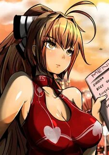 Safebooru - 1girl amagi brilliant park breasts brown hair cl