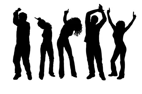 Dance Party Clip Art Black And White - Фото база