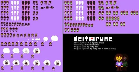 Frisk Sprite / Frisk is depicted as a young human of ambiguo