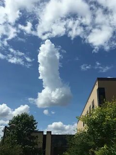 Clouds shaped like boobs