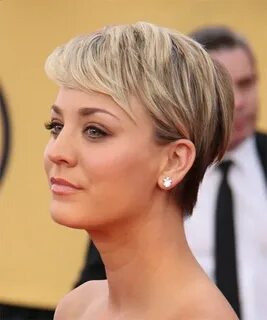 Kaley Cuoco Short Straight Light Blonde Hairstyle Kaley cuoc