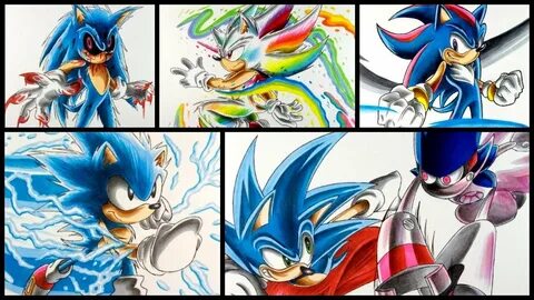 Drawing Sonic Characters - Compilation 16 - YouTube