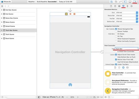 How to set scene name on xcode's storyboard
