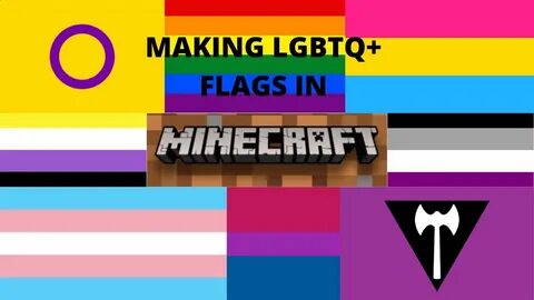 Making LGBTQ+ Pride Flags in Minecraft - YouTube