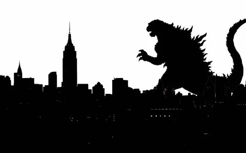 godzilla clipart - Google Search Godzilla birthday, Silhouet