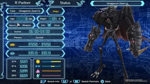 Digimon world next order omegamon zwart