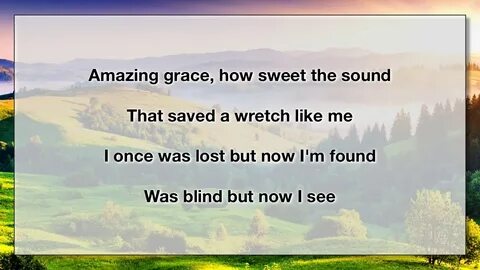 Amazing Grace 4 (With Lyrics) - YouTube