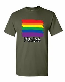Футболка для мужчины Gay Pride T-Shirt Rainbow Flag LGBT Mar
