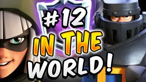 #12 IN THE WORLD w/ NEW MEGA KNIGHT DECK! - Clash Royale - Y