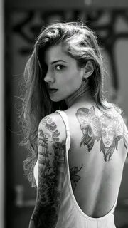 Beautiful Girl Tattooed Back iPhone 6 Wallpaper Download iPh