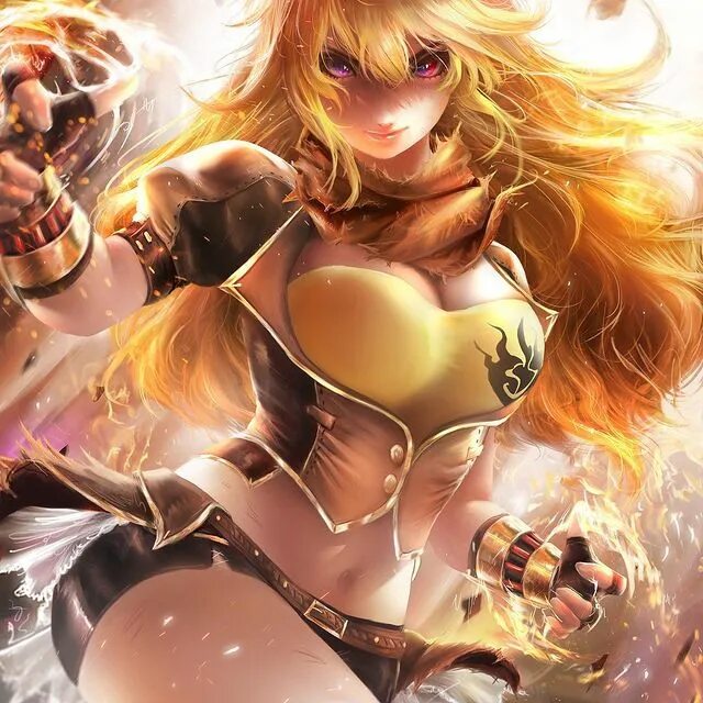 Finishing up the RWBY main cast with the badass Yang!!🔥 #rwby #yangxiaolon...