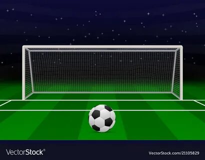 Realistic football goal Royalty Free Vector Image