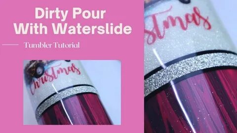 Dirty Pour Split With Glitter Tumbler Tutorial - YouTube