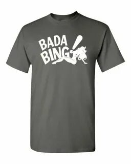 Bada Bing T-Shirt Cotton The Sopranos Inspired Fan Art Black