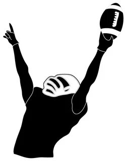 Football Player Clipart Black And White bungi74
