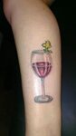 Pin by Christe831 on Cool Tattoos Wine glass tattoo, Wine ta
