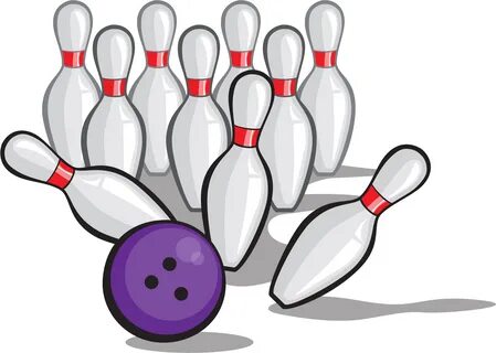 Bowling Pin Bowling Ball Clip Art - Bowling Zipper Pull/ Bag