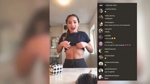 Kenzie Ziegler shows under boobs on live 😱 - YouTube