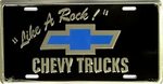 LP-235 Chevy Truck Like A Rock License Plate