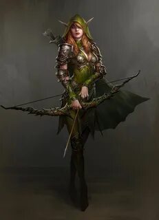 ArtStation - ARCHER, Imthonof u Elf art, Fantasy girl, Warri