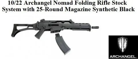 10/22 Archangel Nomad Folding Rifle Stock System with 25-Rou