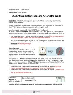 Student Exploration Gizmo Answer Key : Student Exploration O