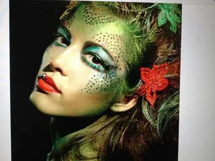 Poison Ivy or Mother Nature Woodland fairy makeup, Halloween
