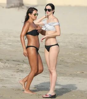 Krysten Ritter and Angelique Cabral in a Bikinis on a Beach 