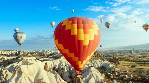 Air hot balloon travel nature landscape 4K HD Preview 10wall