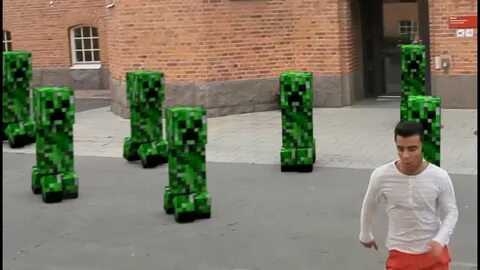 MINECRAFT: Creeper Invasion in real life - YouTube