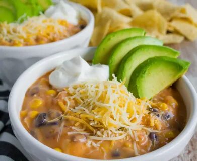 Campbell's Cheesy Chicken Tortilla Soup Recipe - Slow Cooker