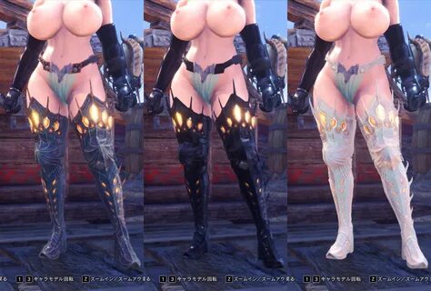 Monster Hunter World Nude Mod Implements Oily & Bouncy Bare Breasts.