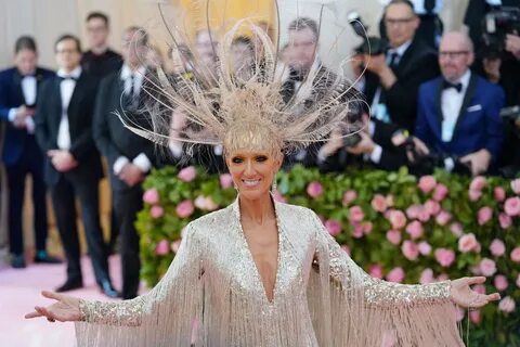 Red Carpet - Celine Dion at 2019 Met Gala in New York - Just