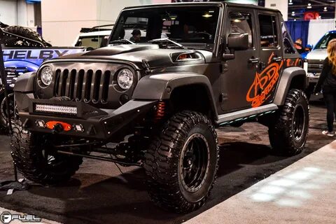 Car Jeep Wrangler on Fuel 1-Piece Trophy - D551 Wheels Calif