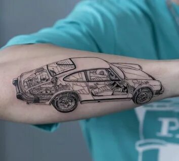 Porsche 911 Tattoo by oozy_tattoo Unique tattoos for men, Un