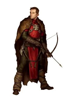 Male Human Bandit Rogue Archer - Pathfinder 2E PFRPG DND D&D