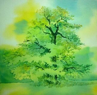 Oak in summer Painting by Thomas Habermann Fine Art America