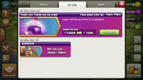 Event Discount 10% khi train Rage Spell Clash Of Clans Clash