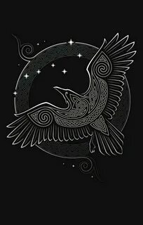 Pin by Алексей Слепнев on Norse mythology Raven art, Raven t