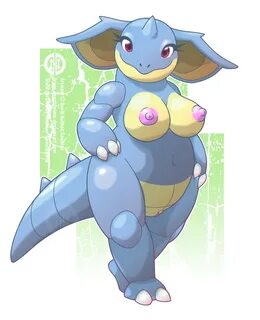 Xbooru - breasts cute female looking at viewer nidoqueen nip