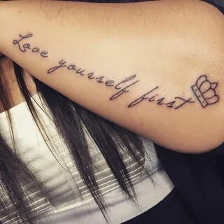 Love yourself first tattoo 👑 First tattoo, Tattoos, Tattoo s