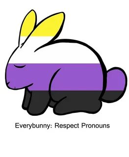 "Agender Flag Bunny" by Tomigiru Redbubble
