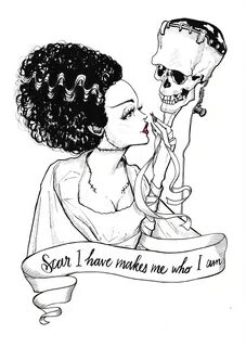 Bride Of Frankenstein Drawing at PaintingValley.com Explore 