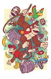 Pin by Telling_the_odds on Donkey Kong Donkey kong country, 