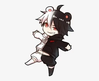 Monokuma Chibi - Hình Anime Boy Chibi Transparent PNG - 435x