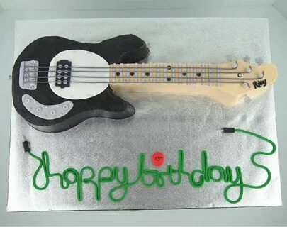 Bass guitar cake Happy b day, Guitar cake, Music cakes