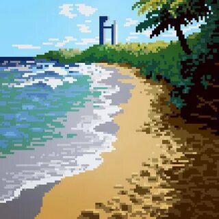 Пиксель арт пляж - 29 фото - картинки и рисунки: скачать бес