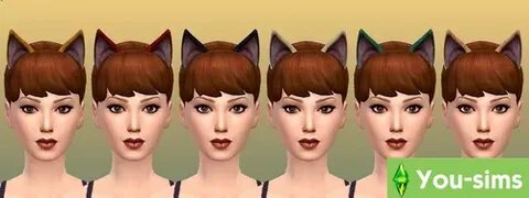 Скачать Cat Ears & Cat Tail от Notegain к Sims 4 - You-sims