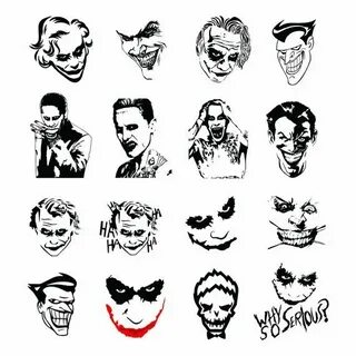 Joker Svg/Eps/Png/Jpg/Cliparts,Printable, Silhouette and Cri