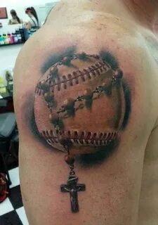 Tattoo Baseball with cross - Ideas (With images) Tattoos, Ba